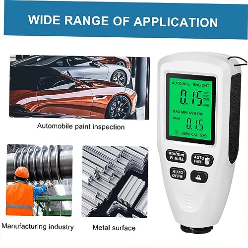 Probador de grosor de recubrimiento automotriz Gatuida Medidor de profundidad de pintura digital miniatura 3