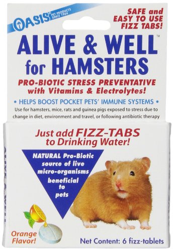 OASIS No 80063 Alive and Well, Stress Preventative and Pro-Biotic Tablets for Pocket Pets