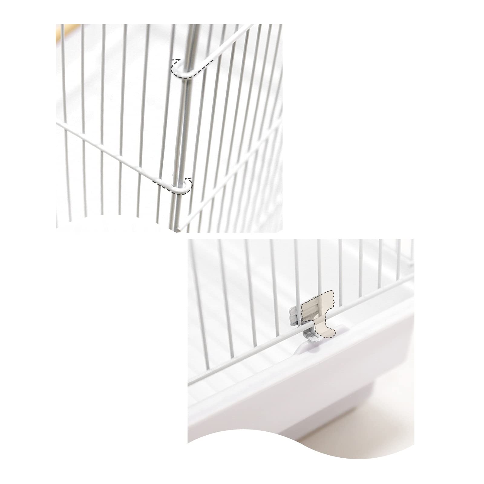 Vogelkäfig Vogelkäfig mit Schublatzentyp Reinigungsschale Papagei Käfig Perle Vogel Pet Vogel Zierkäfig Zuchtkäfig Vogelbauer (Color : A)