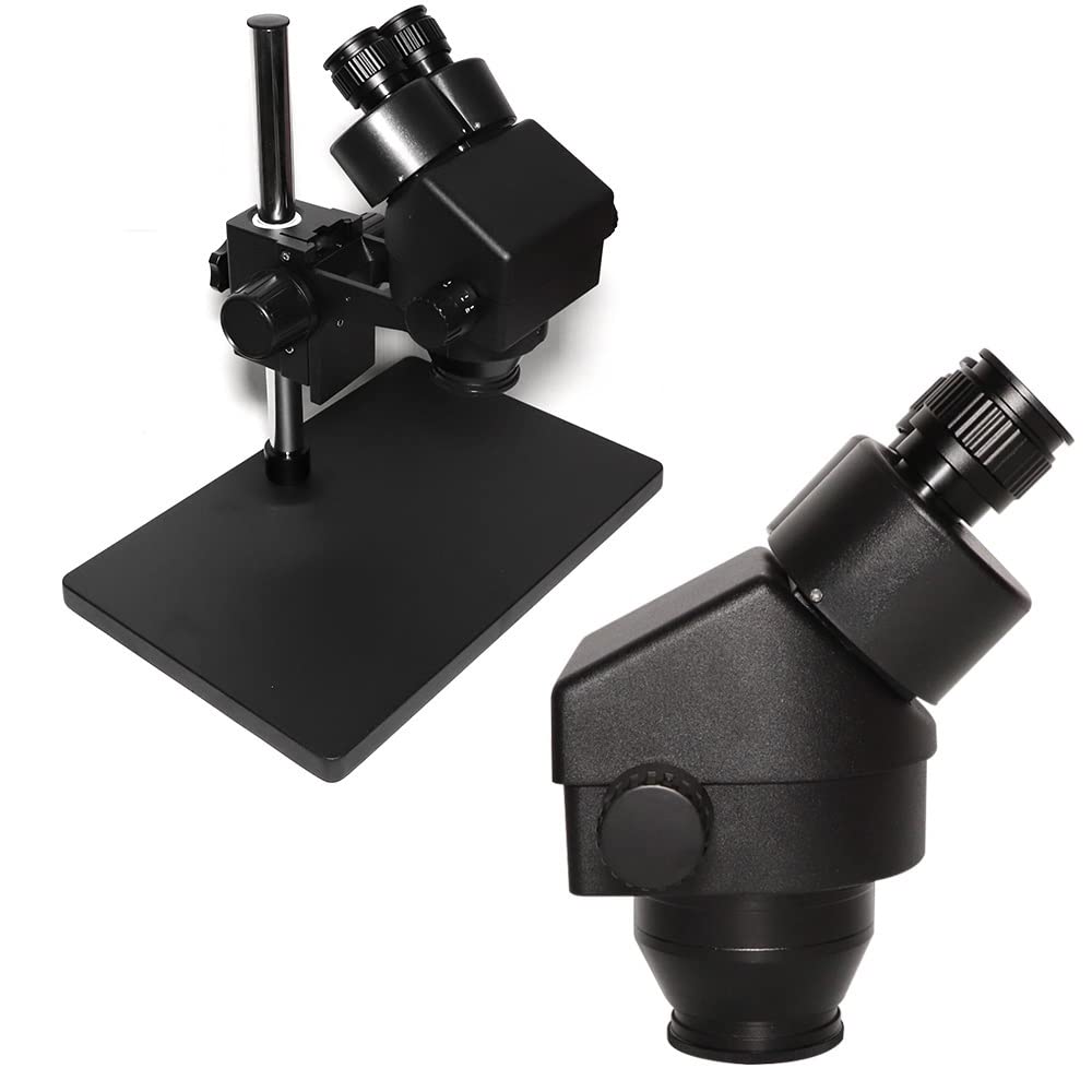 Microscopio 3.5X-90X 7X-45X Microscopio Binocular Simul-Focal 0.5X 2.0X Lente Auxiliar + Zoom Estéreo Microscopio de Laboratorio Accesorios(7X-45X)