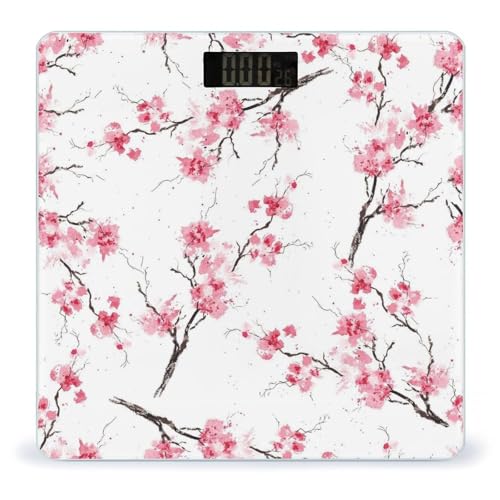 Báscula Digital de Baño con Vidrio Templado y Pantalla LCD miniatura 1