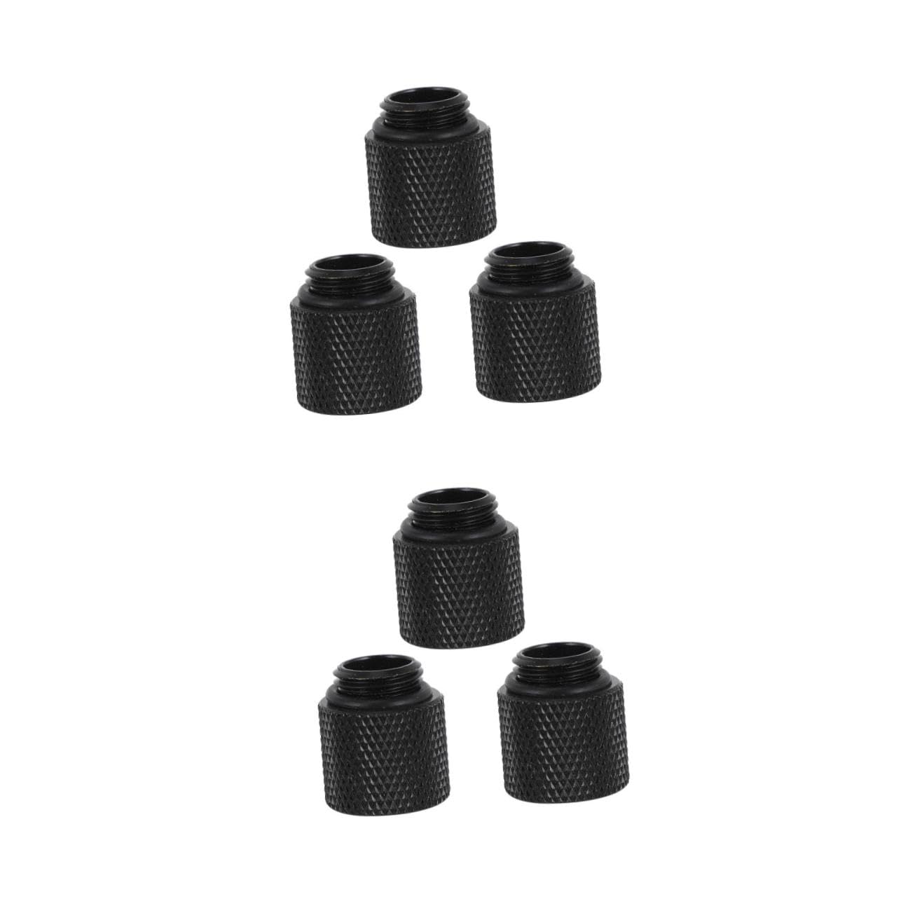 Mipcase 2sets Water Cooling Extender Fitting Pc Water Cooling Hose Brass Pass-Through Adapter Connector 3pcs*2