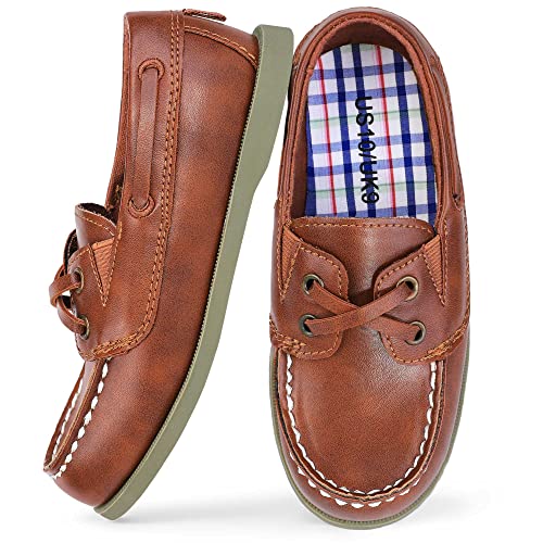 HOMEHOT Boys Dress Shoes Casual School Shoes Slip on Boys Loafers (Toddler/Little Kid/Big Kid)