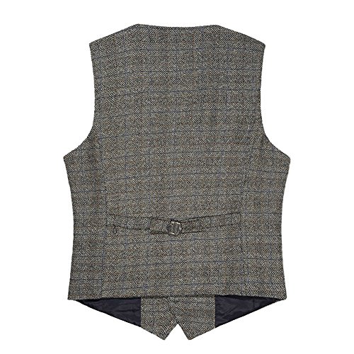 Zicac Denim Uomo del Panciotto della Maglia Gilet
