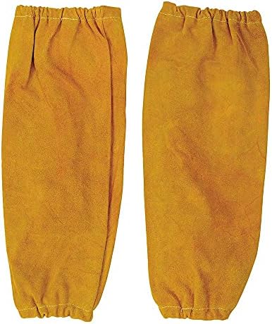 Portwest Leather Welding Sleeves, Size: One Size, Colour: Tan, SW20TAR