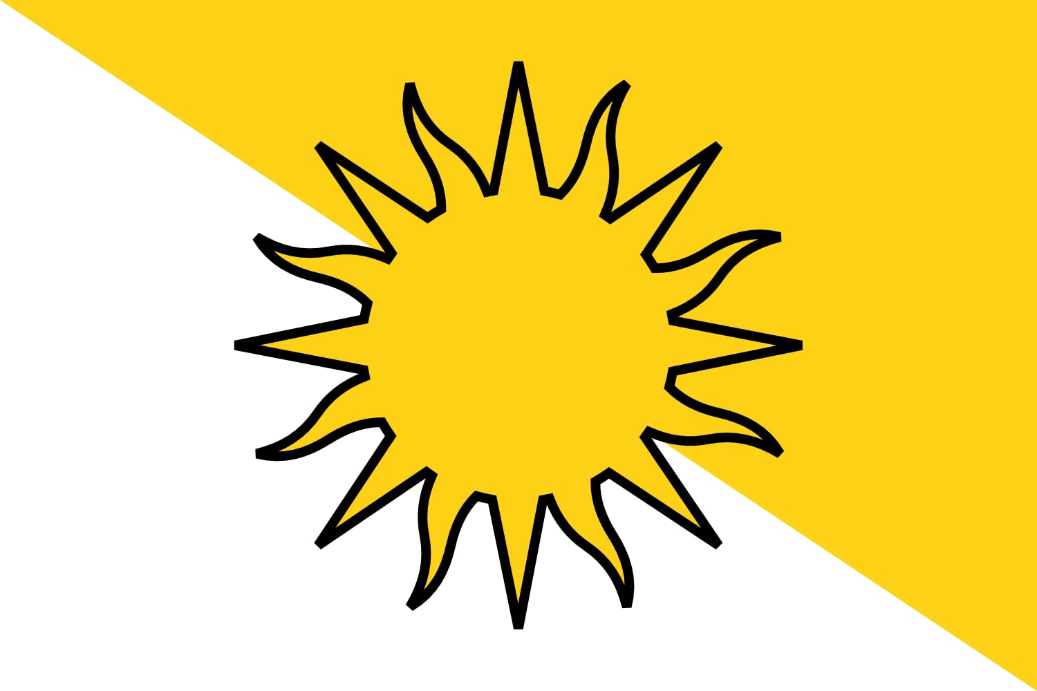 Drapeau paysage Aelanessia grand format de 1,35m² pour mât extérieur