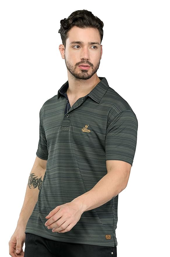 Image of STELLERS Men's Premium Polo T-Shirt Wrinkle Free Quick Dry Soft and Feather Touch Feel Regular Fit