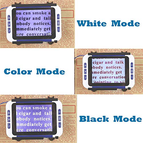 3,5 inch elektronische Low Vision hulpmiddelen voor ouderen/slechtzienden, 2-32 keer vergroting elektronisch leeshulpmiddel met intrekbare beugel - Afbeelding 5