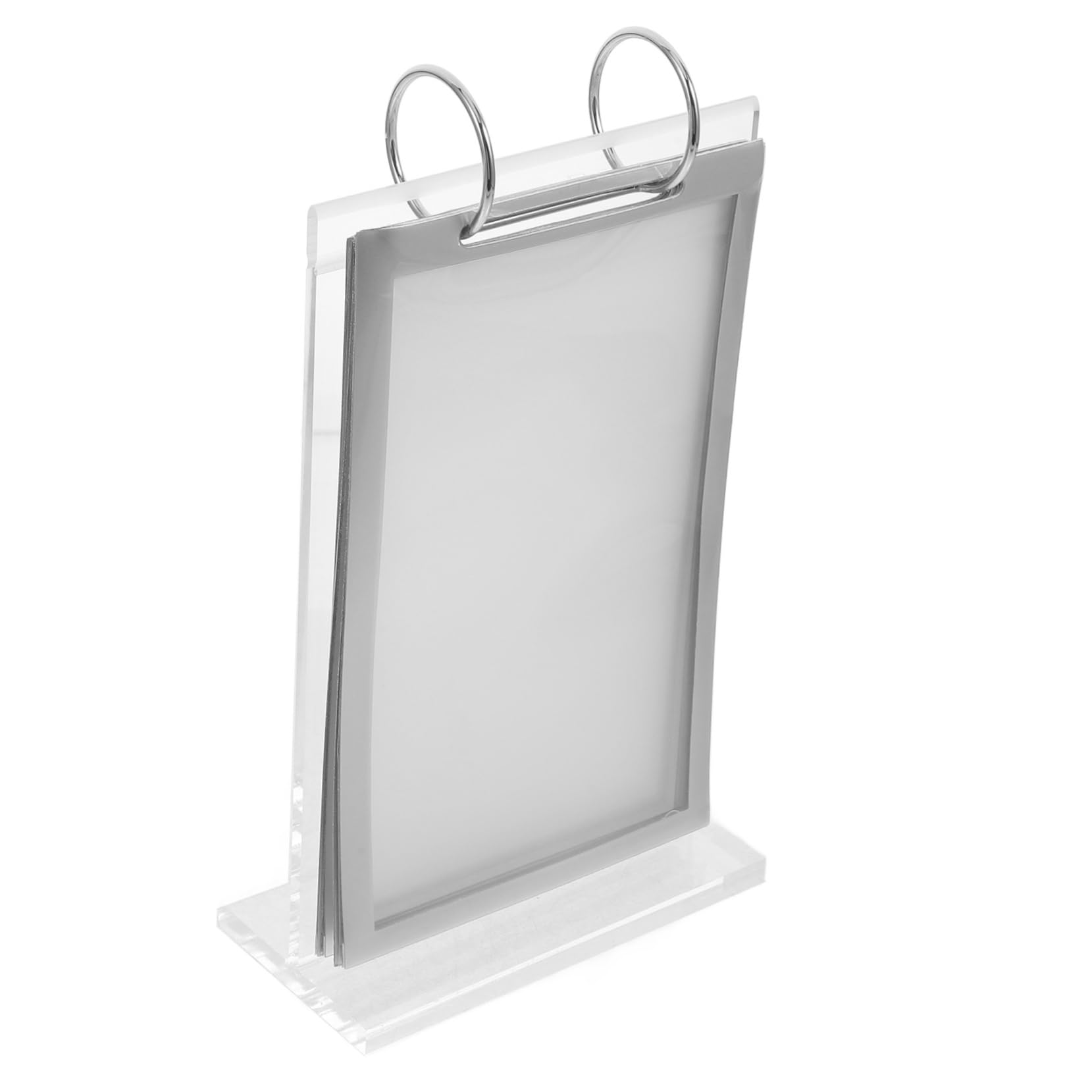 HAPINARY 5pcs Menu Display Stand Sign Holder Clear Menu Holder Stand Sign Menu Card Holder Sign Holder Stand Sign Stands for Display Flip Chart Desktop Display Holder Transparent Acrylic