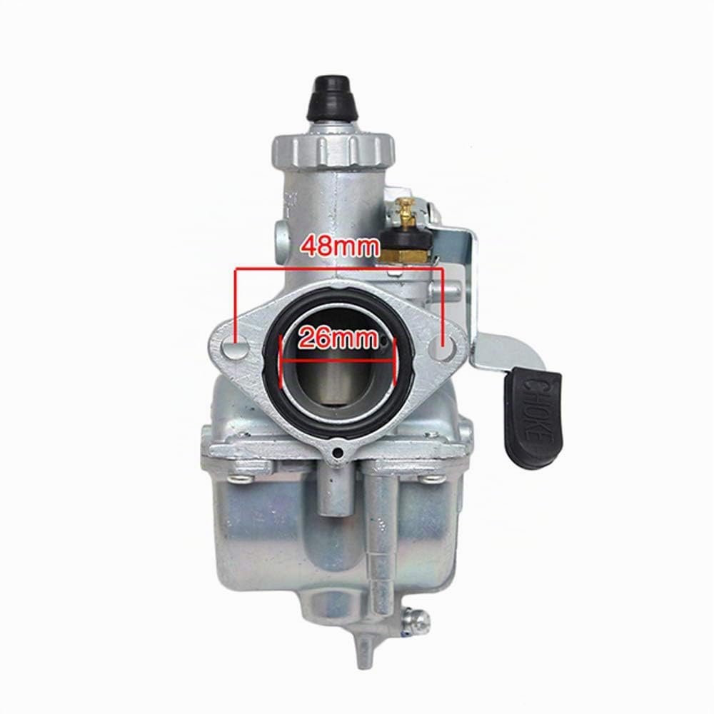 Carrfa - VM22, kit carburatore da 26 mm per Mikuni, condotto di aspirazione Pit Dirt Bike 110cc, 125cc, 140cc, Lifan YX