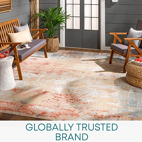 Livabliss Samira Mijek Indoor Outdoor Rug, Large Boho Rugs for Living Room 120x170 cm Dining, Kitchen Carpet - Image 4