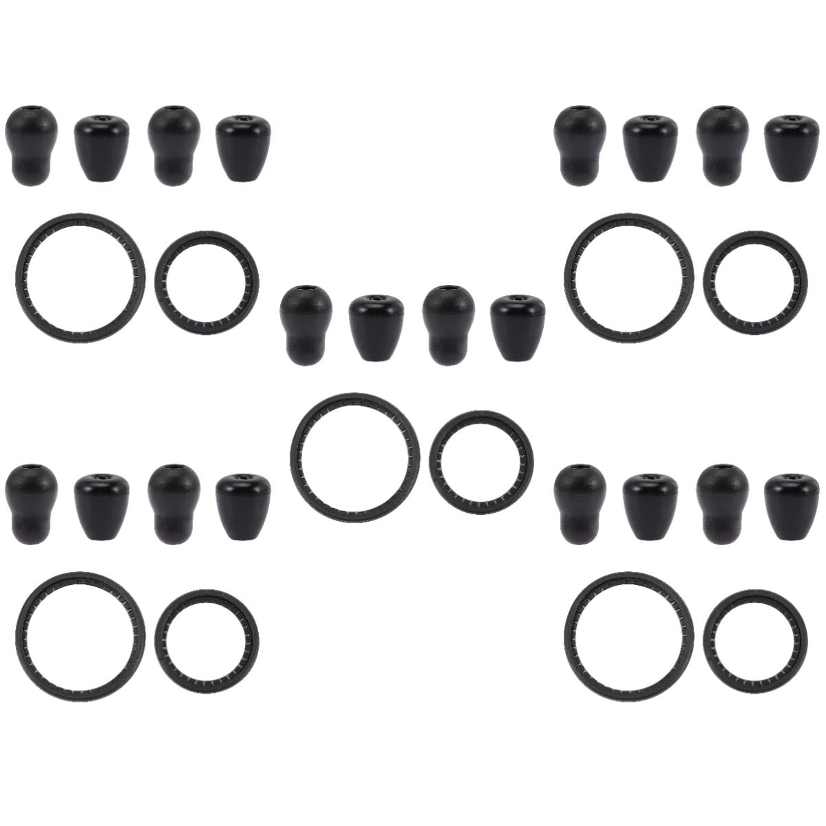 HEALLILY 10 Sets Non-Medical Non-Medical Non-Medical Stethoscope Ear Tips Replacement Earbuds Soft Sealing PVC Cold Weather Protection