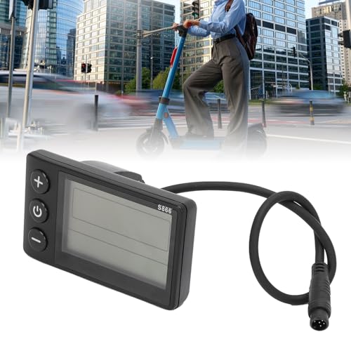 RiToEasysports Computadora de Bicicleta Odómetro LCD S866 Panel de Control con Conector de 6 Pines para Bicicleta Eléctrica miniatura 5