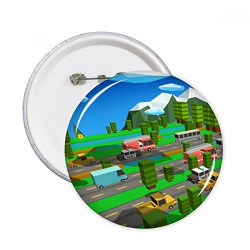 Badge bouton ChickenGo cadeau idéal original pour anniversaire enfant ado geek 5pcs