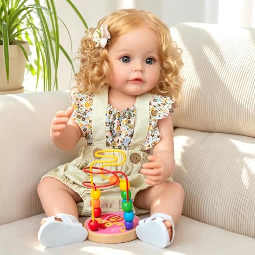 Muñeca Reborn iCradle de 22 pulgadas niño realista miniatura 1