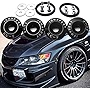 Xotic Tech 4x JDM Black Car Bumpers Trunk Fender Hatch Lids Quick Release Fasteners