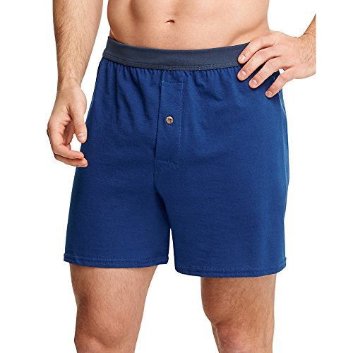 Hanes Men's 10-Pack FreshIQ Tagless Assorted Color ComfortSoft Waistband Knit Boxers