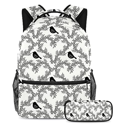 Sac à dos oiseau cartable enfant garçon fille ados et voyage étudiants multicolore