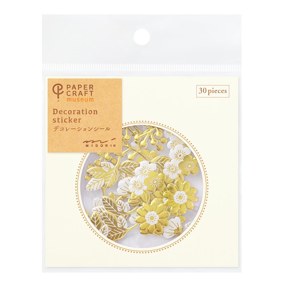 Midori Seal PCM Foil Stickers, Plant Pattern