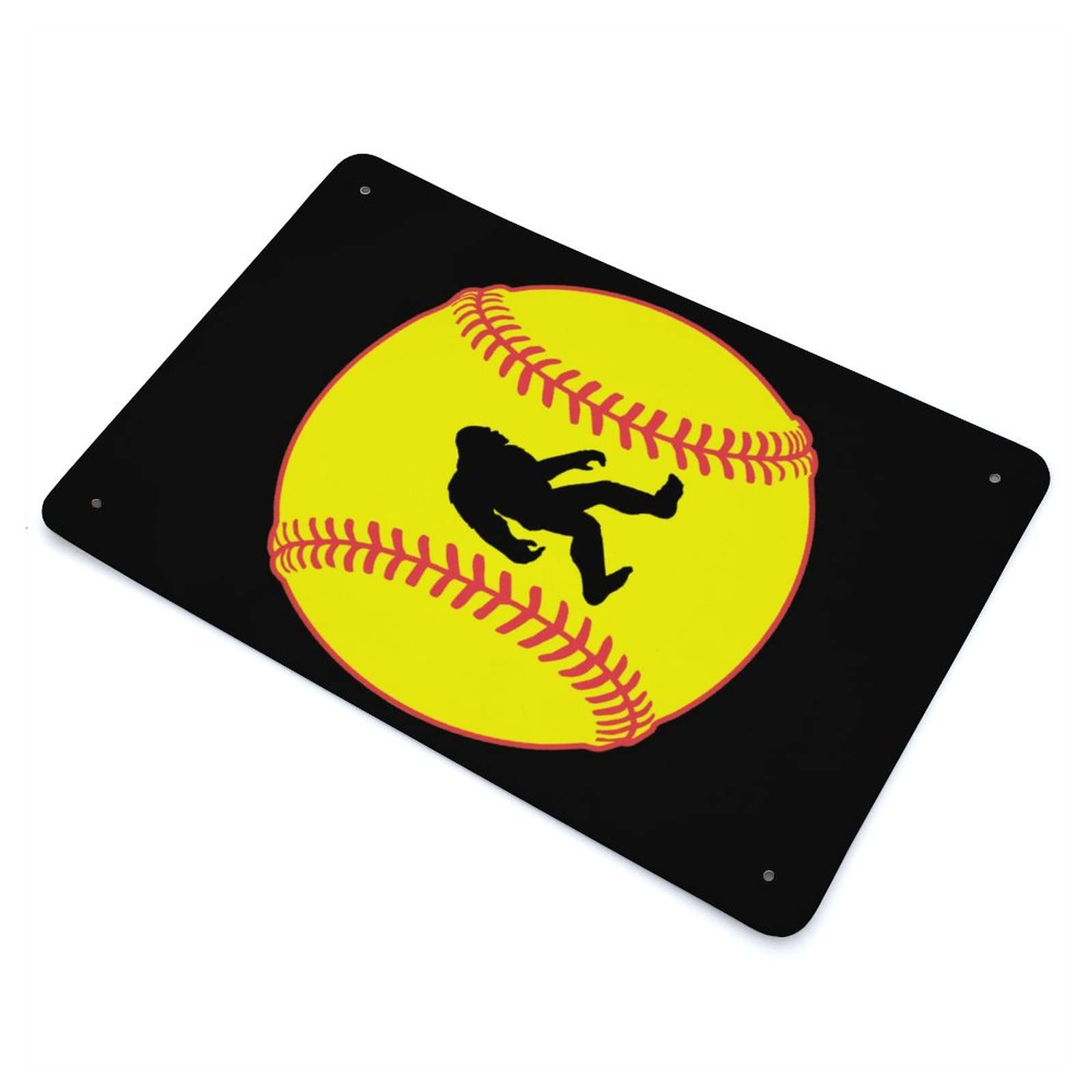 Targa In Metallo Retrò Sasquatch – Divertente Cartello 30x20 Cm Per Interni Ed Esterni - 2