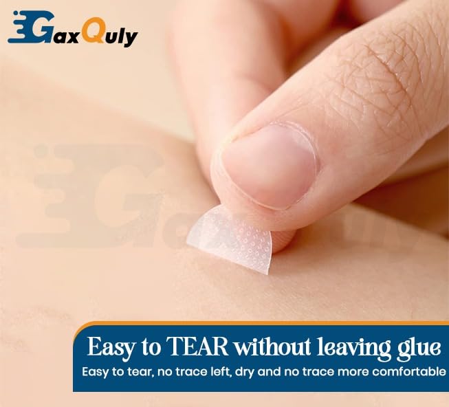 Image of Transparent Ear Lobe for Support Earrings Invisible Heavy Earring Supporter Tapes Stickers Lifts Patches For Girls & Women, Eliminates the Look of Torn or Stretched Piercings (Pack of 40 Patches)
