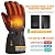 Heated Gloves,Winter Gloves for Men and Women with 2Pcs 2600mAh Battery, Waterproof Thermal Warm Gloves for Cold Weather with Auto Sensor Switch for Skiing, Hunting, Workout, Running, Cycling