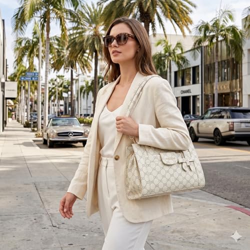 Image of Fostelo Women's Ocean Side Satchel Tote Handbag for Women | Ladies Purse | Stylish Shoulder Bag | Gift For Women