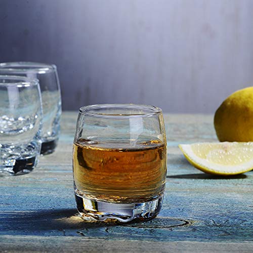 image for N  A Shot Glasses, HOMEYUT 2.8oz Heavy Base Shot Glass Set, Clear Shot