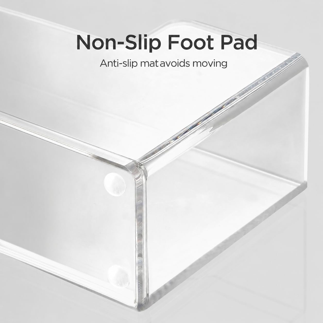 HBlife Clear Guest Towel Holder, Acrylic Napkin Holder for Bathroom