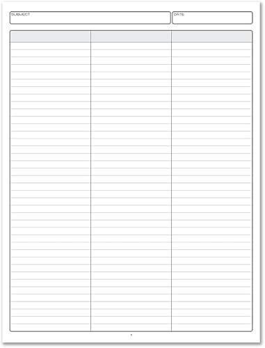 Vista 63 de BookFactory Libro de registro de 12 columnas/cuaderno de registro columnar (formato de libro columnar de 12 doce columnas) - 100 páginas, 8.5 x 11