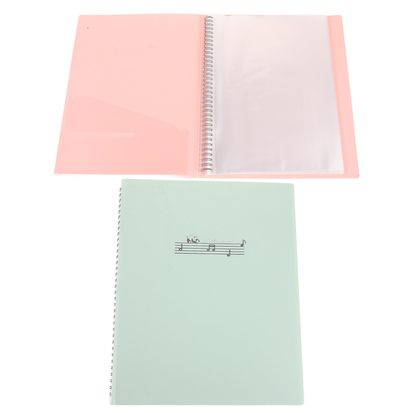 2 piezas Carpeta Transparente para Partituras de Almacenamiento de Música con Páginas Insertables Organizador Multifuncional para Documentos y Revistas Protector de Musicales