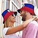 Funny Flag Bucket Hat for Men Women, Fisherman Hats Packable Fashion Sun Cap for Travel Outdoor Beach Boys Girls