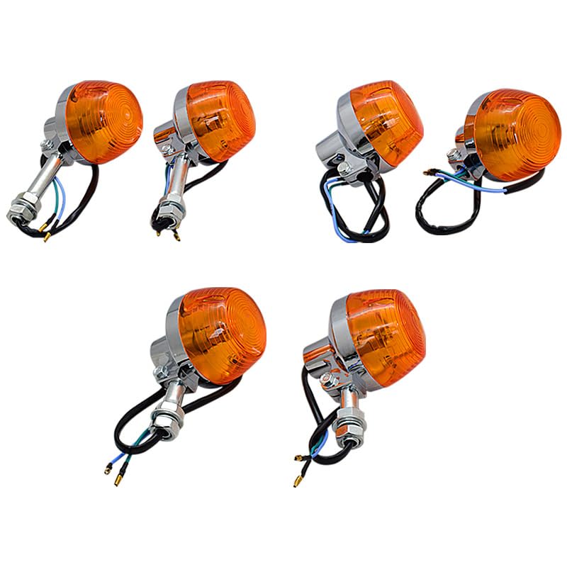 Genérico Intermitentes Moto Homologados,Intermitentes Moto Lámpara trasera de motocicleta Uso apto para Honda Wuyang Lifan Dayang Dayun CM125 CM250 SDH125 V-MAN 125cc-600cc luces freno(Kit-B)