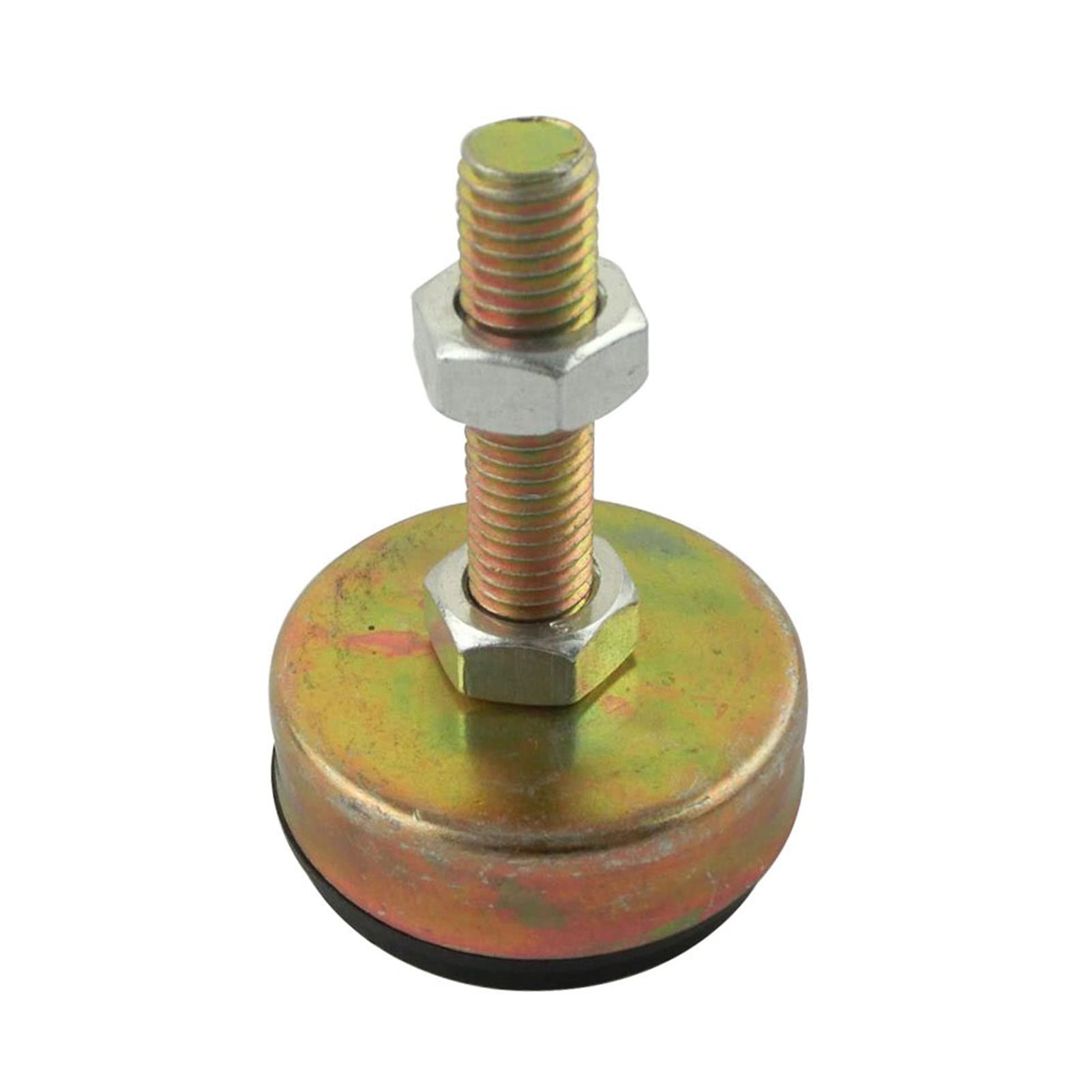 patas niveladoras de alta resistencia, Juego de 4 pies niveladores ajustables for muebles con rosca M12x80 mm, base 62 diámetro, ideales for cocinas, talleres y oficinas