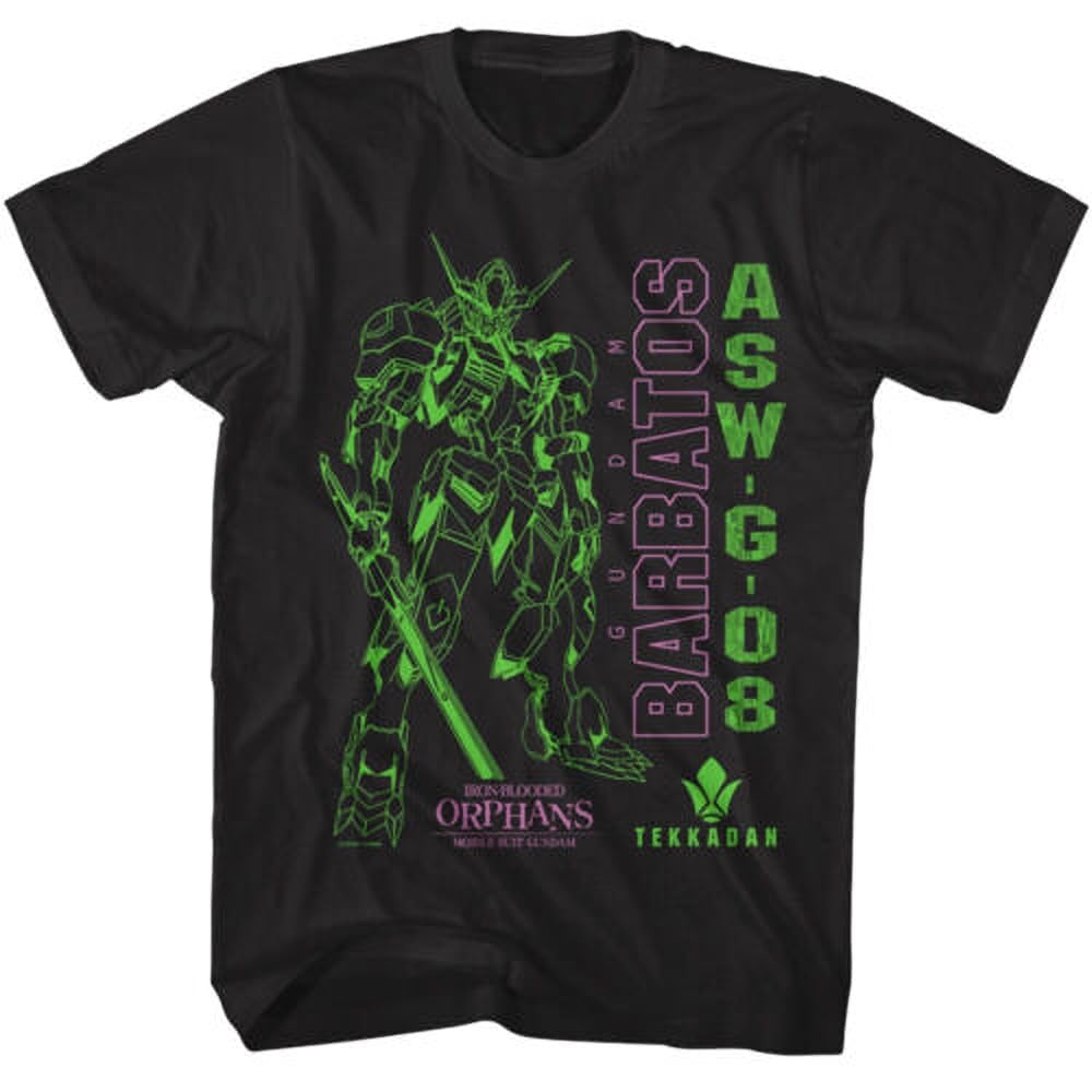 Gundam Tekkadan Barbatos Men's T Shirt Iron-Blooded Orphans ASW-08-G BlackXXX-LargeBlack3XL