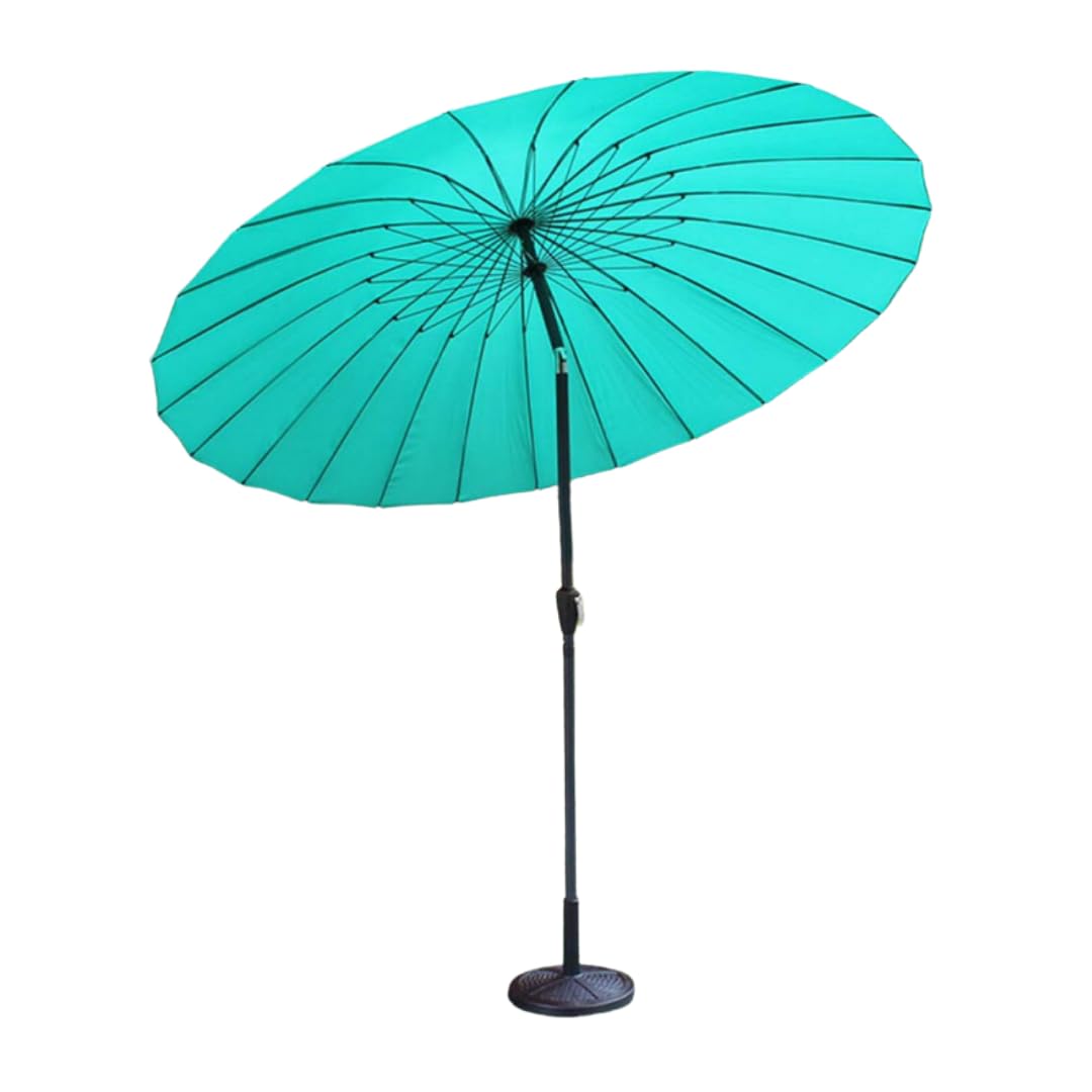 Garden Mile® - Sombrilla de jardín de 2 m de color para cóctel, parasol de acero con recubrimiento de polvo para muebles de jardín, sombrilla con función de ventilación e inclinación