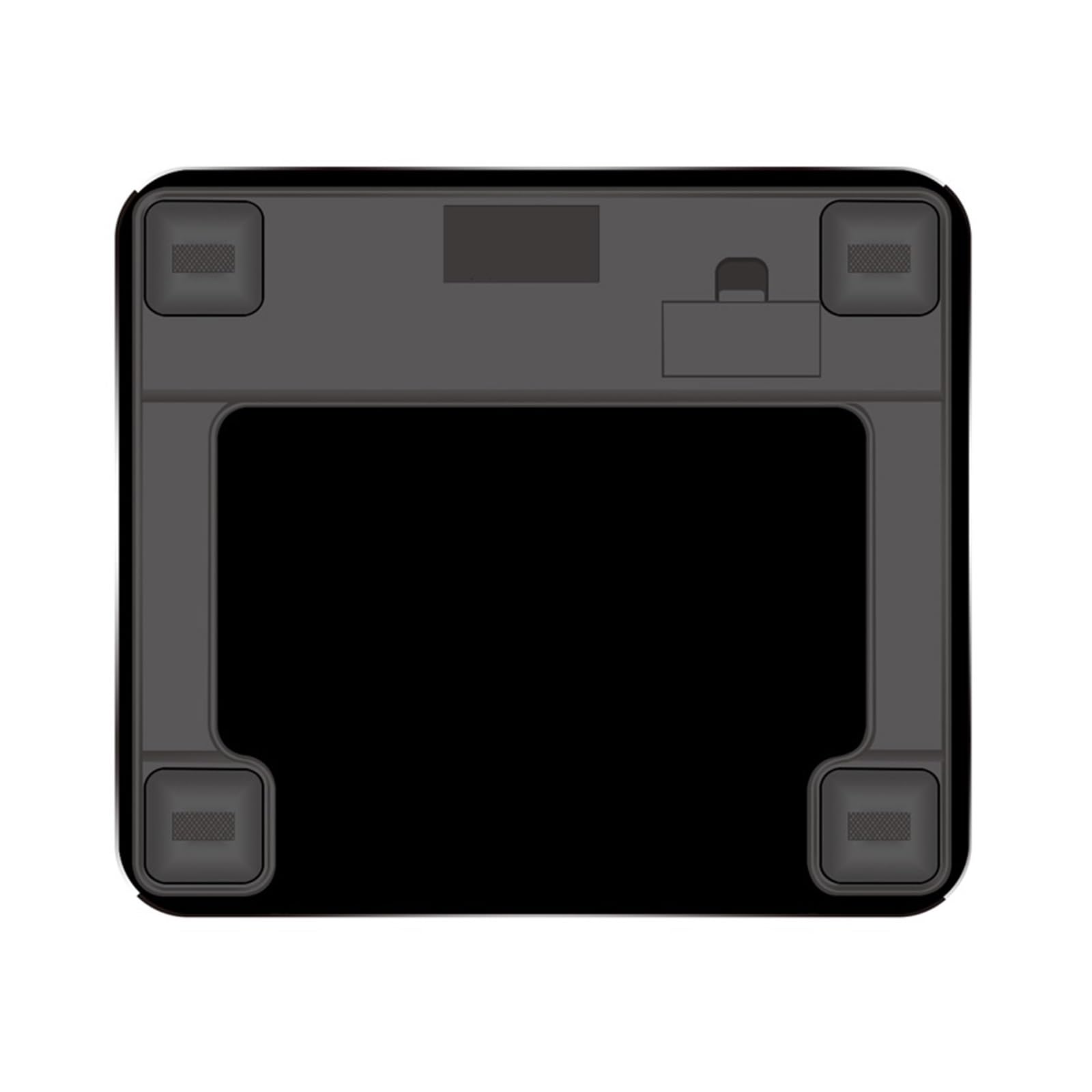 Báscula De Grasa Inteligente Con Bluetooth, Corporal For El Hogar, Peso Saludable, Pantalla LED, Digital For Baño, Electrónica Preciso FáCil De Leer(Black)