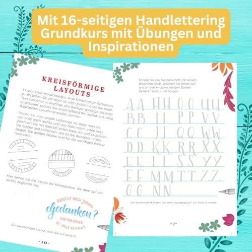 Design Paper Frida Kahlo DIN A6. Mit Handlettering-Grundkurs: 75 Motivpapiere (DIN A6, 220 g/m²), in 25 Designs - Image 4