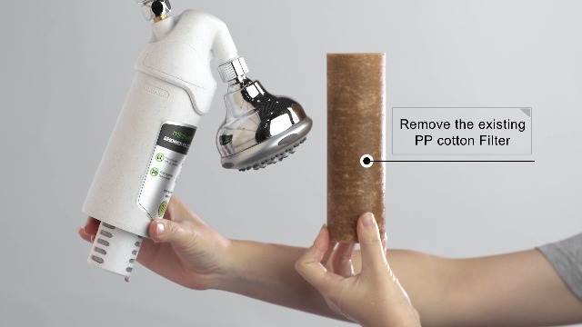 Miniwell Shower Filter 720-Plus with replaceable cartridges