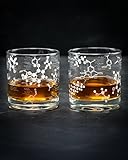 Cognitive Surplus Whiskey Chemistry Lowball Rocks Glass Pair