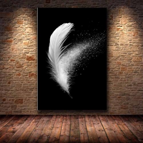 Affiche noir et blanc HOQIU pour decoration murale de bureau - 4