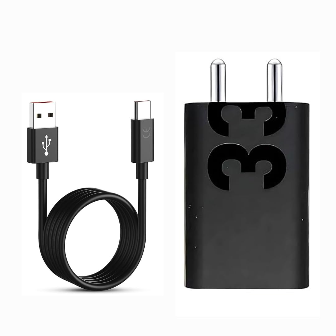 Original 33W Turbo Power Charger with Type C Cable Compatible for Motorola Edge 30/30 Fusion/30 Pro/40/40 Neo/G40 Fusion/G82/G84/G45 (Black)-image-18