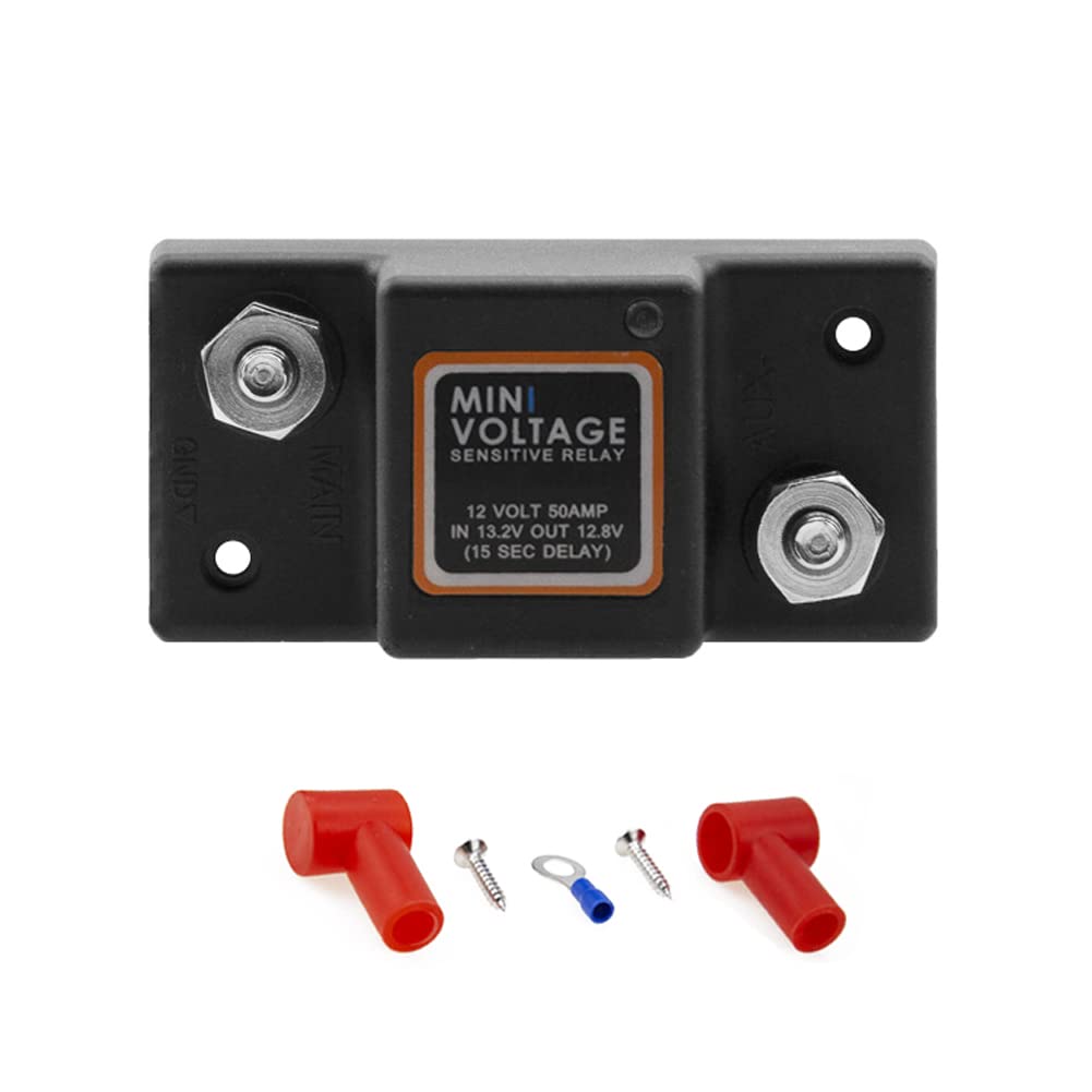 Buy Battery Isolator,12 V 50AMP Voltage Sensitive VSR Double Battery