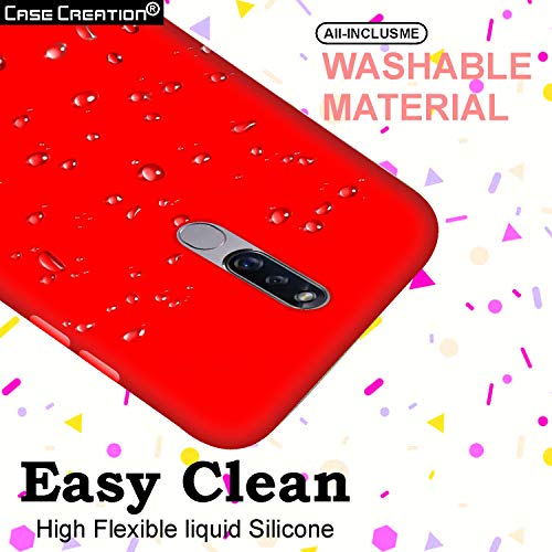 Image of Case Creation Luxurious OG Series for Oppo F11 Pro Case Cover,Anti-Dirty Slim Case Frosted Matte Cute Candy TPU Raised Bezel (Splash of Color) Back Cover for Oppo F11 Pro -Wine Red