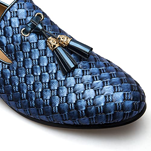 Image of Meijiana Mens Loafers Wedding Dress Shoes Slip-On Loafers for Men Tuxedo Suit Shoes