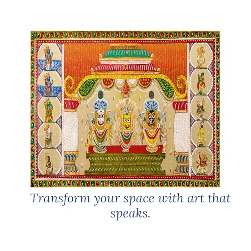 Image of 91 Knots | Lord Jagannath, Subhadra and Balabhadra 1000 Pieces Premium Wooden Jigsaw Puzzle for Adults and Kids 12+ Years | Painting Puzzle with Unique Cuts | Festival Gifts for Parents and Friends