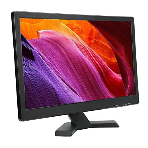 Monitor de Tela Colorida HD, Monitor de LED HD Portátil de 100‑240 V para DVR (plugue americano)