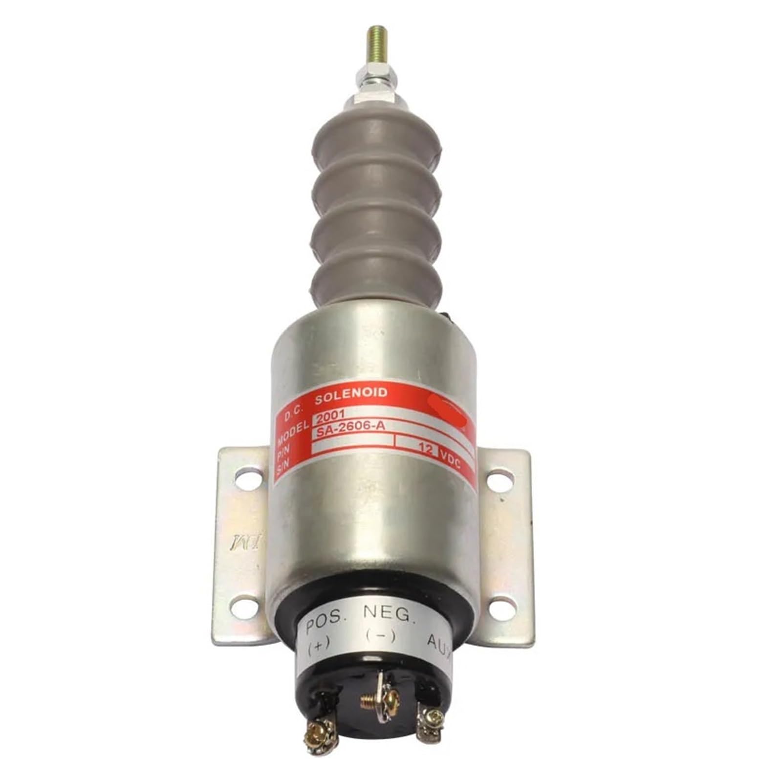 ZXTIIEUF 1pc Shutdown Fuel Shut off Stop Solenoid Switch For Mixer Engine Stop 12V 24v Construction machinery parts(12V)