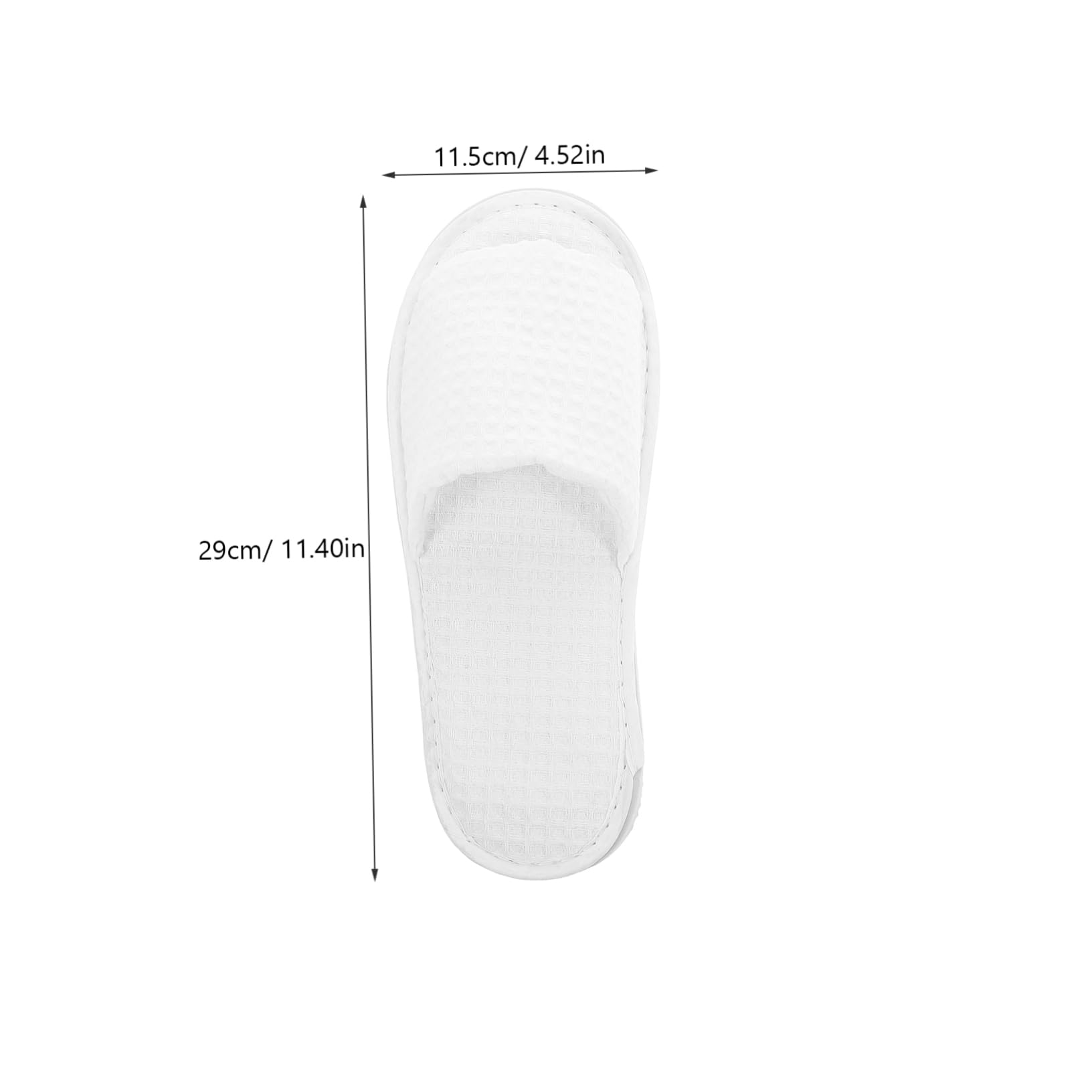 IWOWHERO Bulk Reusable Spa Slippers 5 Pairs for Hotel Spa Guesthouse Open Toe Soft Indoor Slippers