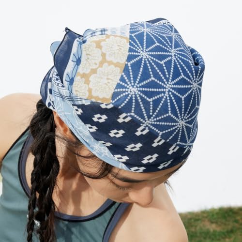 Hair Bandanas Scarf for Women Medium Square Lightweight Fashion Scarves for Women Scarves Boho Headwear 27.5 × 27.5 Inch3